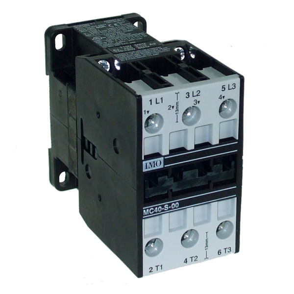 IMO MC40-S-00230 Contactor 3 Pole Open 18.5kW, 40A AC3, 230V AC Coil