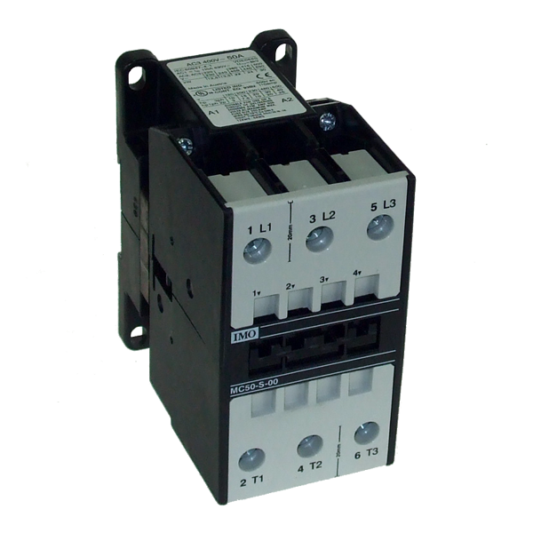 IMO MC50-S-00400 Contactor 3 Pole Open 22kW, 50A AC3, 400V AC Coil