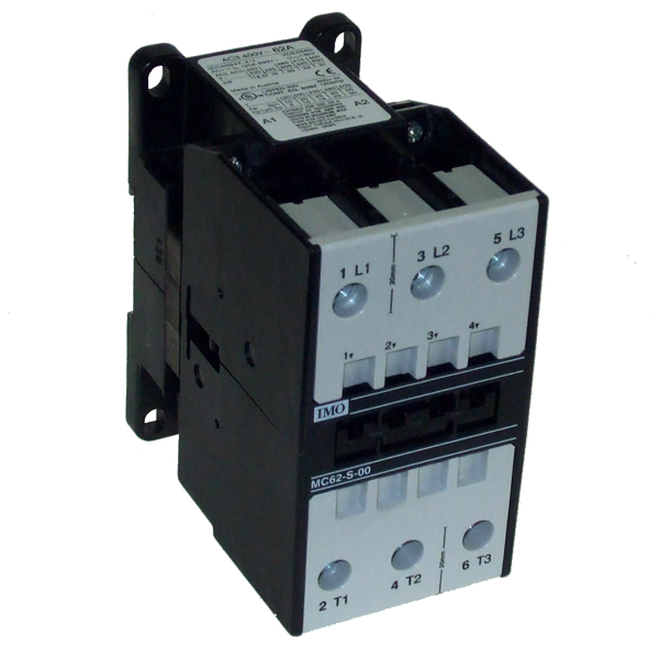 IMO MC62-S-00230 Contactor 3 Pole Open 30kW, 62A AC3, 230V AC Coil