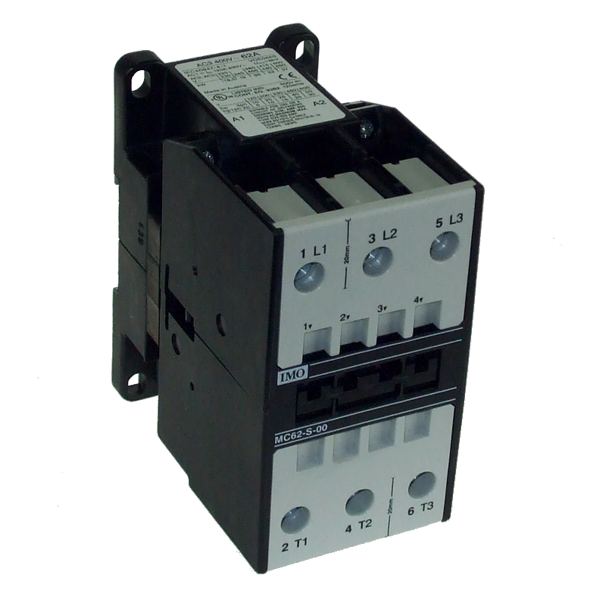 IMO MC62-S-0024 Contactor 3 Pole Open 30kW, 62A AC3, 24V AC Coil