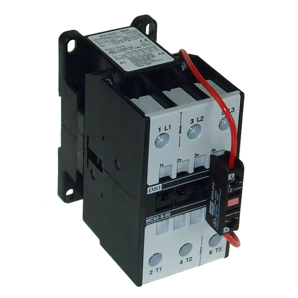 IMO MC62-S-00=24 Contactor 3 Pole Open 30kW, 62A AC3, 24V DC Coil