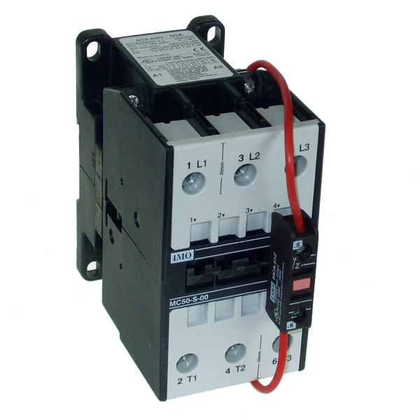 IMO MC74-S-00=12 Contactor 3 Pole Open 37kW, 74A AC3, 12V DC Coil