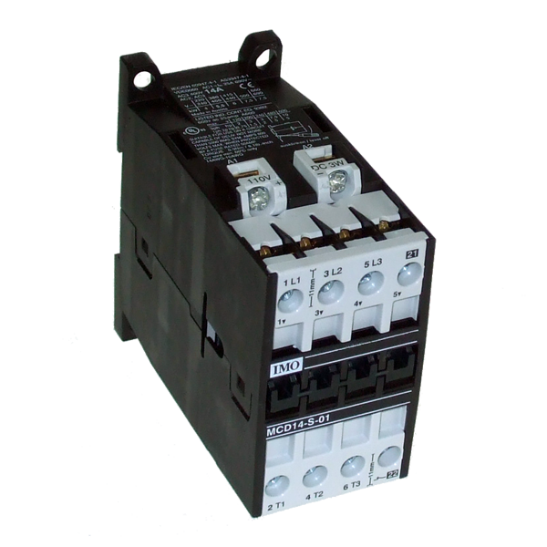 IMO MCD14-S-01=110 Contactor 3 Pole Open 5.5kW, 14A AC3, 1 Normally Closed