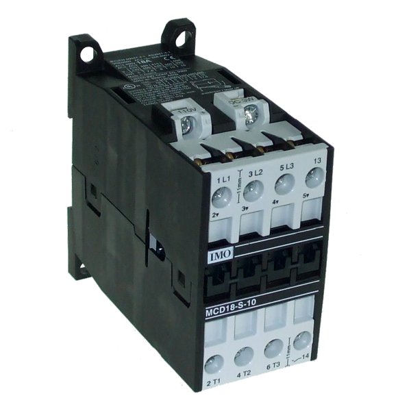 IMO MCD22-S-01=110 Contactor 3 Pole Open 11kW, 22A AC3, 1 Normally Closed