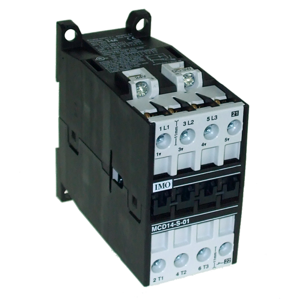 IMO MCD22-S-01=24 Contactor 3 Pole Open 11kW, 22A AC3, 1 Normally Closed