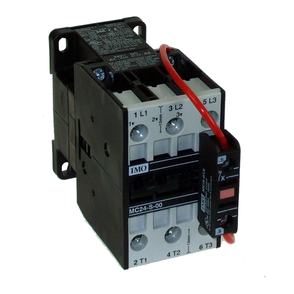 IMO MCD24-S-00=24 CONTACTOR 11KW 3 POLE 4W Coil, MCD24-S-00 24VDC