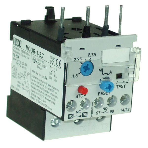 IMO MCOR-1-2.7 Thermal Overload Relay, 1.8-2.7A
