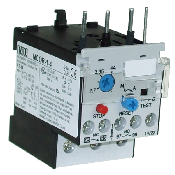 IMO MCOR-1-4 Thermal Overload Relay, 2.7-4A