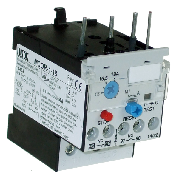 IMO MCOR-1-9 Thermal Overload Relay, 6-9A/YD 10.5-15.5A