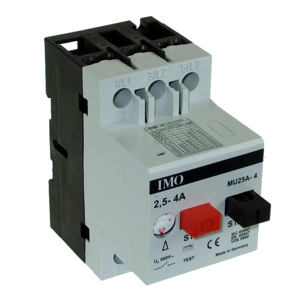 IMO MU25A4.00 Manual Motor Starter, 2.5 To 4 Amps