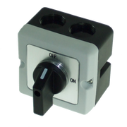 IMO PE20A-A2-90 Cam Switch 2 Pole 2 Position, Enclosed 90 Deg ON/OFF, 20A