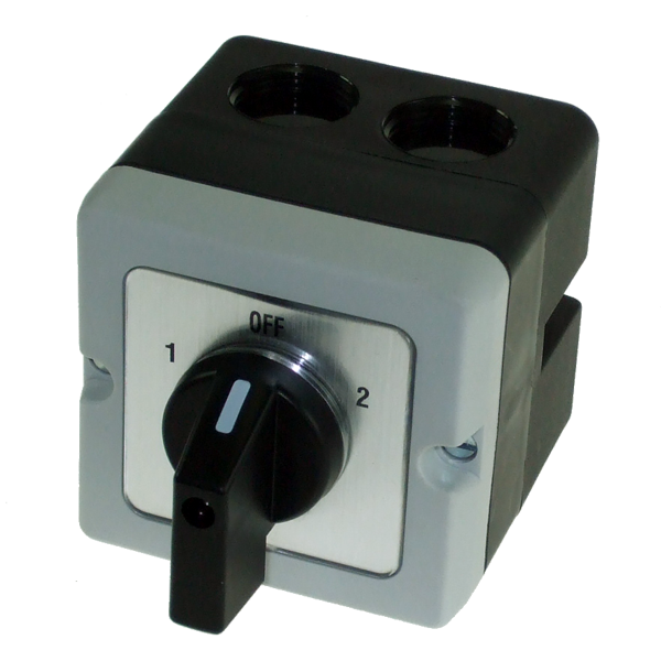 IMO PE20A-U2 Cam Switch 2 Pole 3 Position, Enclosed Centre Off, 20A