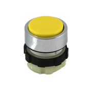 IMO BC3DRYELLOW Maintained Pushbutton, Yellow,, Chrome Bezel