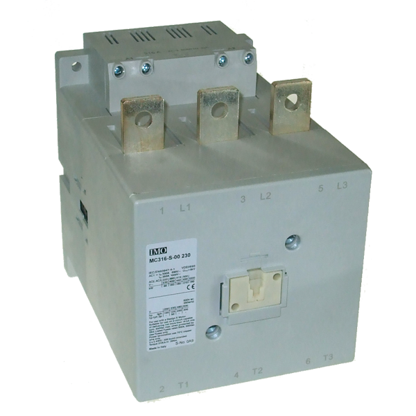 IMO MC176-S-0024 Contactor 3 Pole, 90kW, 175A AC3, 24V AC/DC Coil