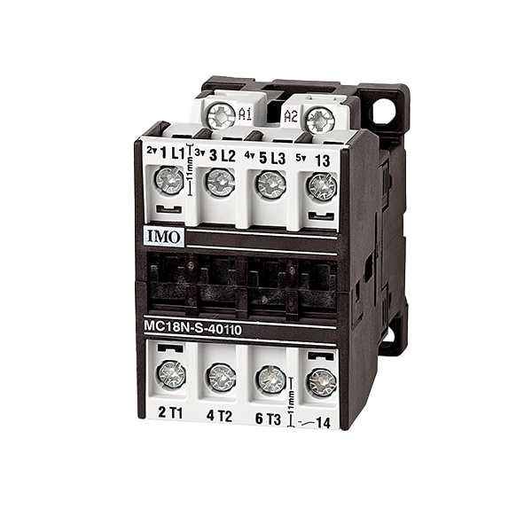 IMO MC18N-S-10230AC Contactor 3 Pole Open 7.5kW, 18A AC3, 1 Normally Open