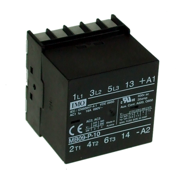 IMO MR07-P-22-24DC Mini relay contactor 4P 3A, 2 NO + 2NC, 24VDC coil