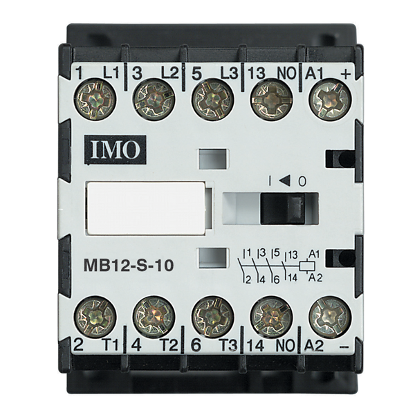 IMO MB12-S-0040=24 Mini Contactor 4 Pole Open, 5.5kW 12A AC3, 24V DC Coil