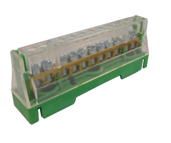 Din Rail Mounted - 63A 11 Way - Earth Terminal Block
