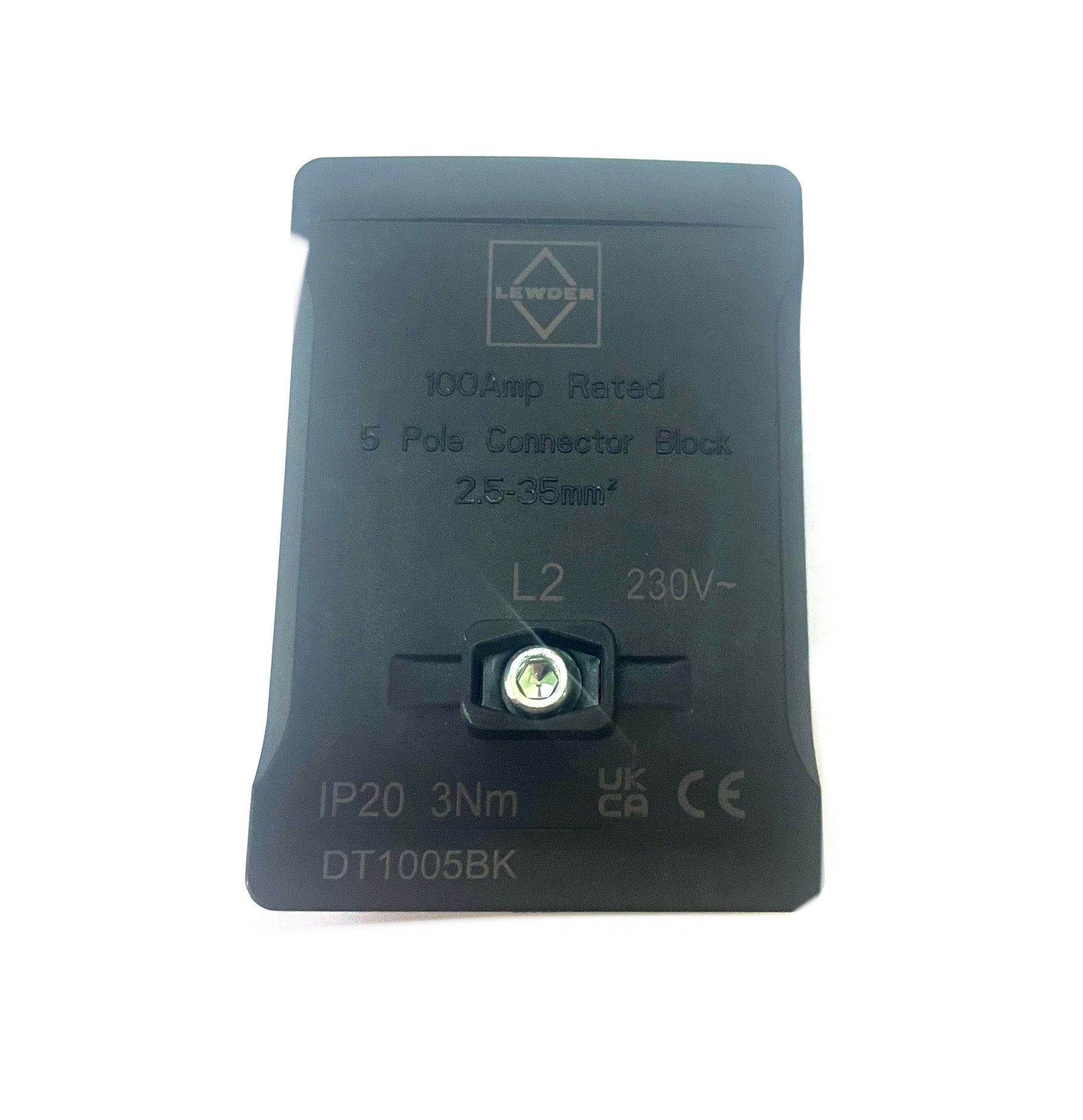 Lewden - 5 Pole Connector Block - Black (L2)