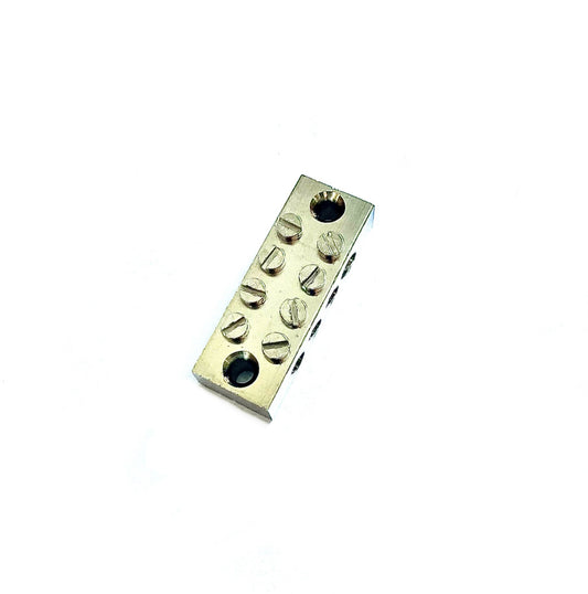 4 way Earthing Block - Nickel Plated - Price per 1