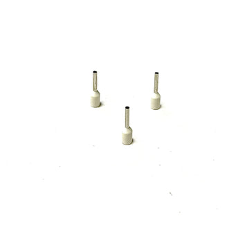 0.5mm Insulated Bootlace Ferrule (French) - White - Pack of 100