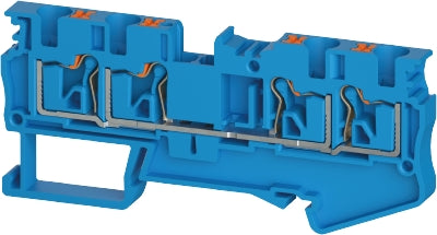 Wieland - WTPN 4 D2/2 BL - Feed-Through Terminal, 2 in 2 out - 5D.204.5155.6 - Price per 100