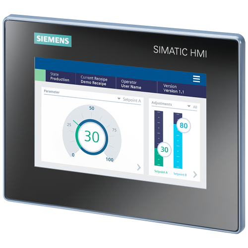 Siemens - 6AV2123-3GB32-0AW0 - 7 Inch HMI Screen TFT Display