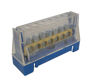 Din Rail Mounted - 63A 7 Way - Neutral Terminal Block