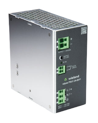 Wieland - wipos power supply PSU1 24-20 P - 20A Single Phase Power Supply - 81.000.1120.1