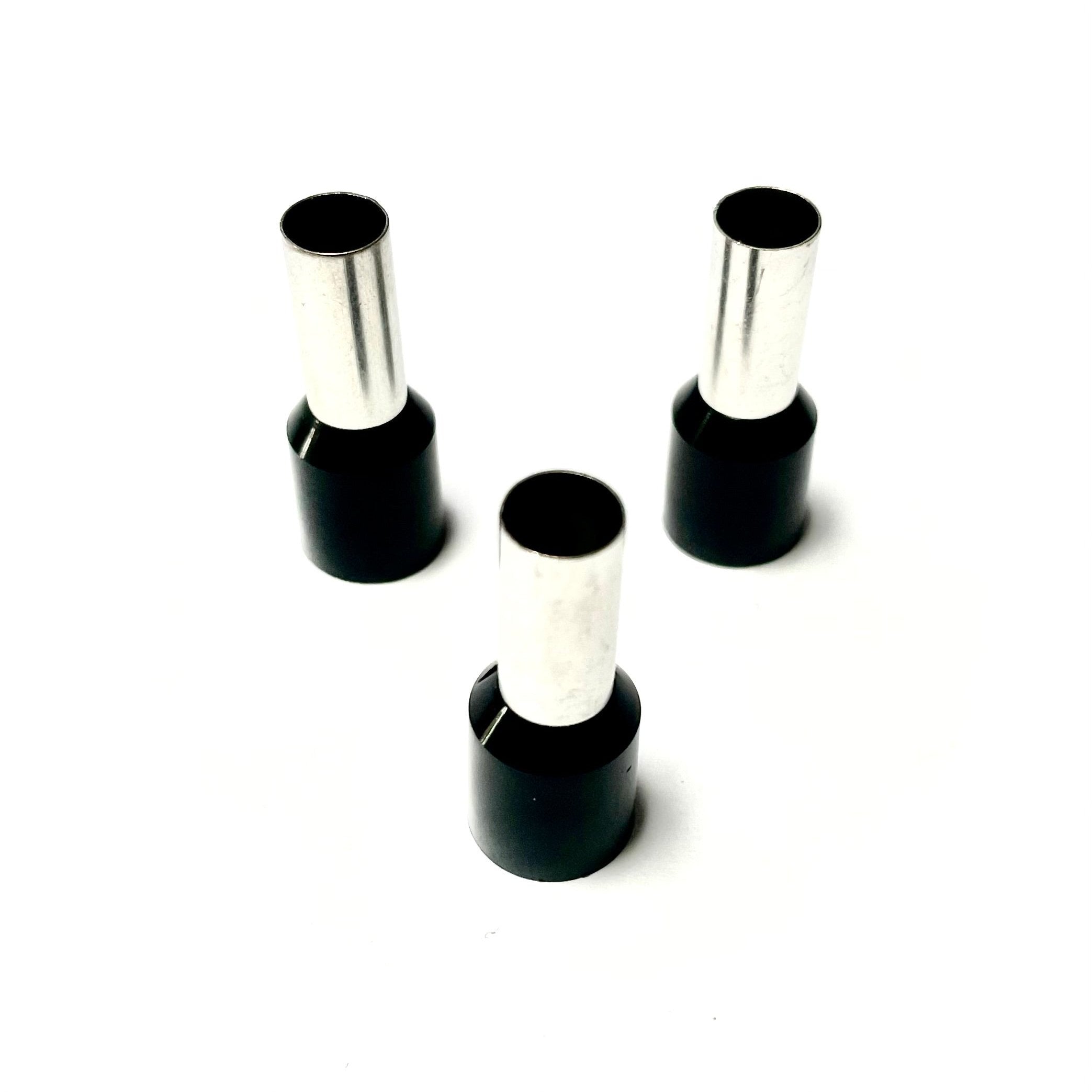 25mm Insulated Bootlace Ferrule (French) - Black - Pack of 100