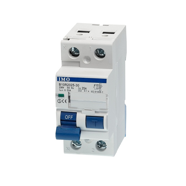 B10R-30-A - Type A - 2 Pole RCD 10KA, 30mA - 1 Pole + N, 415VAC