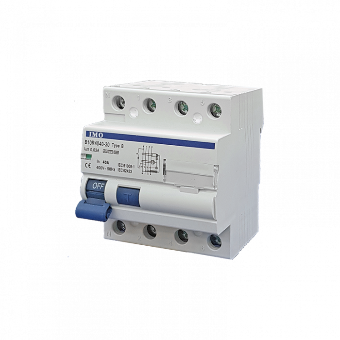 B10R4063-100-B -RCD 10KA, 100mA, Type B 3 Pole + N, 63 Amp, 415VAC
