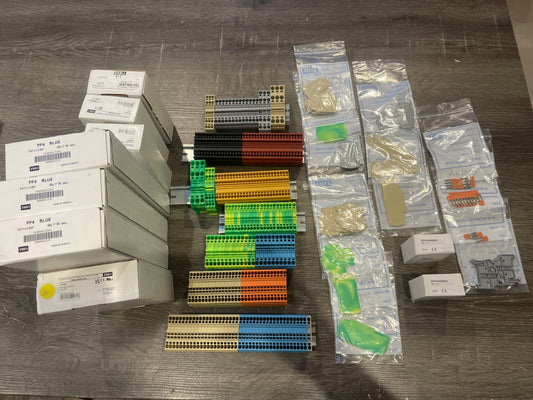 JOB LOT - IMO PUSH FIT DIN TERMINALS - VARIOUS COLOURS AND SIZES