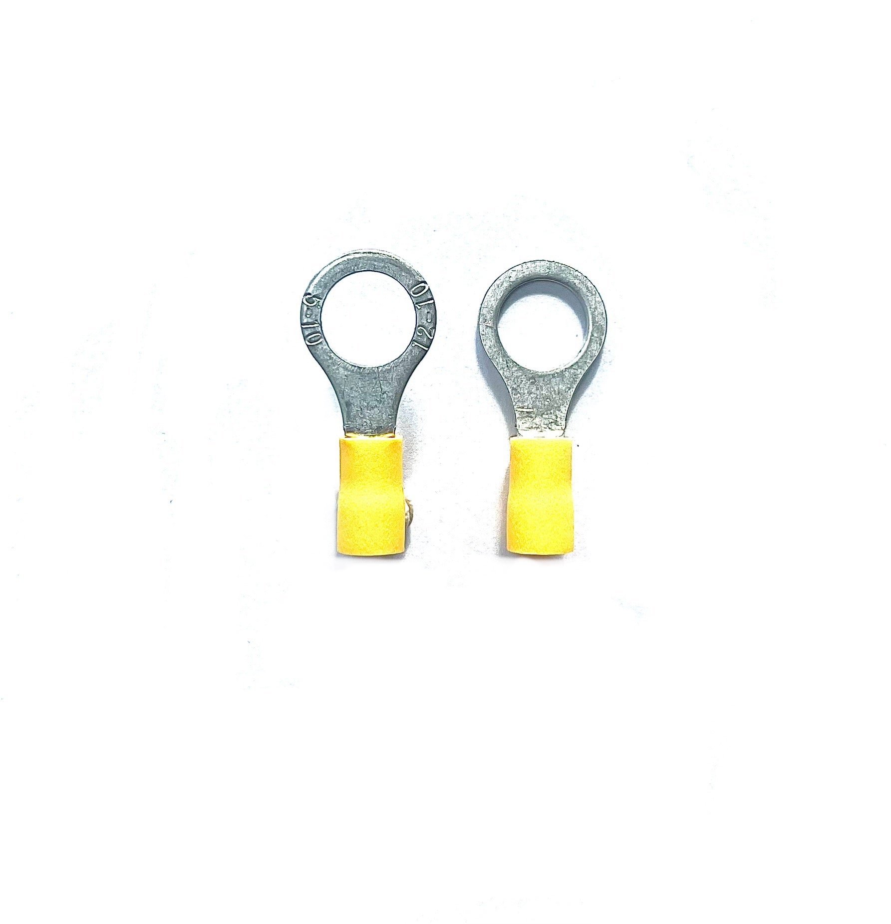 M10 - Ring Terminals - 10mm - Yellow - Pack of 100