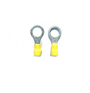 M10 - Ring Terminals - 10mm - Yellow - Pack of 100