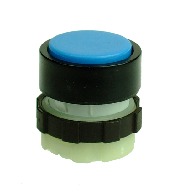BS3D Spring Return Push Button - Black Bezel - Various Colours