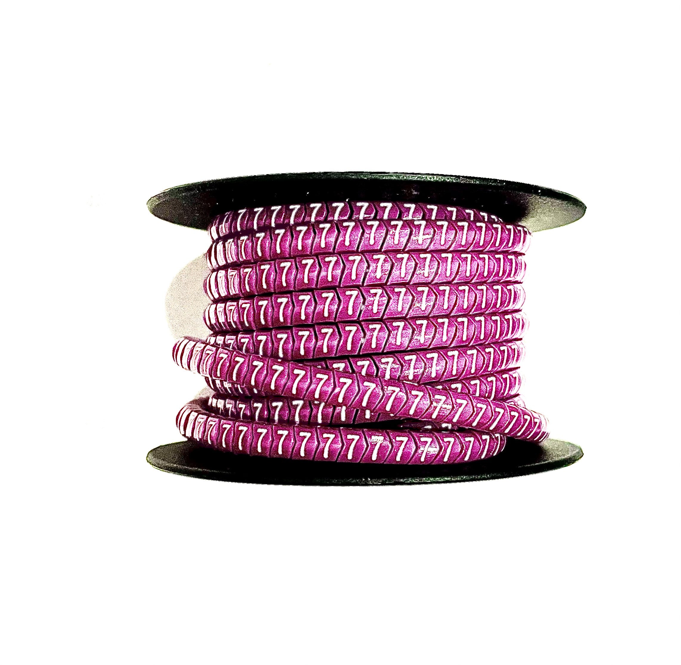 Partex - Colour Coded Cable Marker - Number 7 - Violet - Reel of 1000