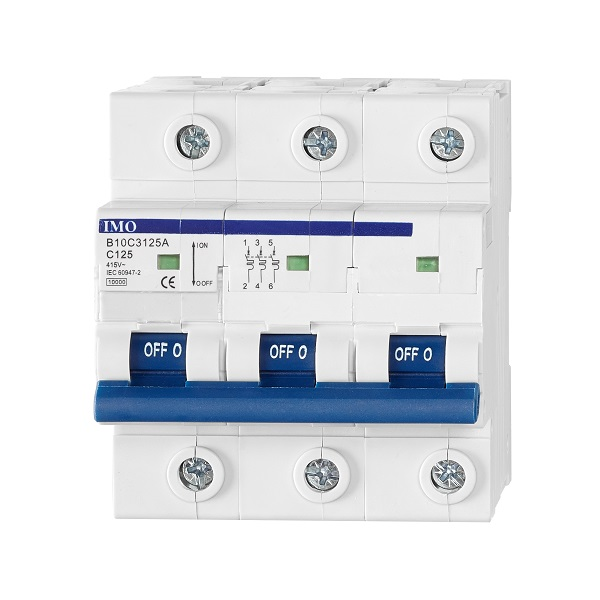 B10D3 - 3 Pole - 80A-125A - D Curve - MCB - IMO