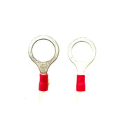 M12 - Ring Terminals - 12mm - Red - Pack of 100