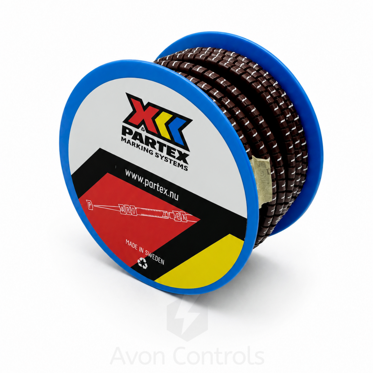 Bag of 200 - Colour Coded Cable Marker - Number 1 - Brown