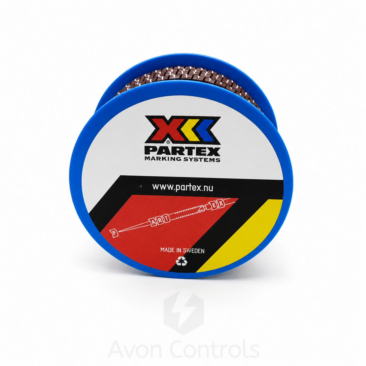 Bag of 200 - Colour Coded Cable Marker - Number 1 - Brown