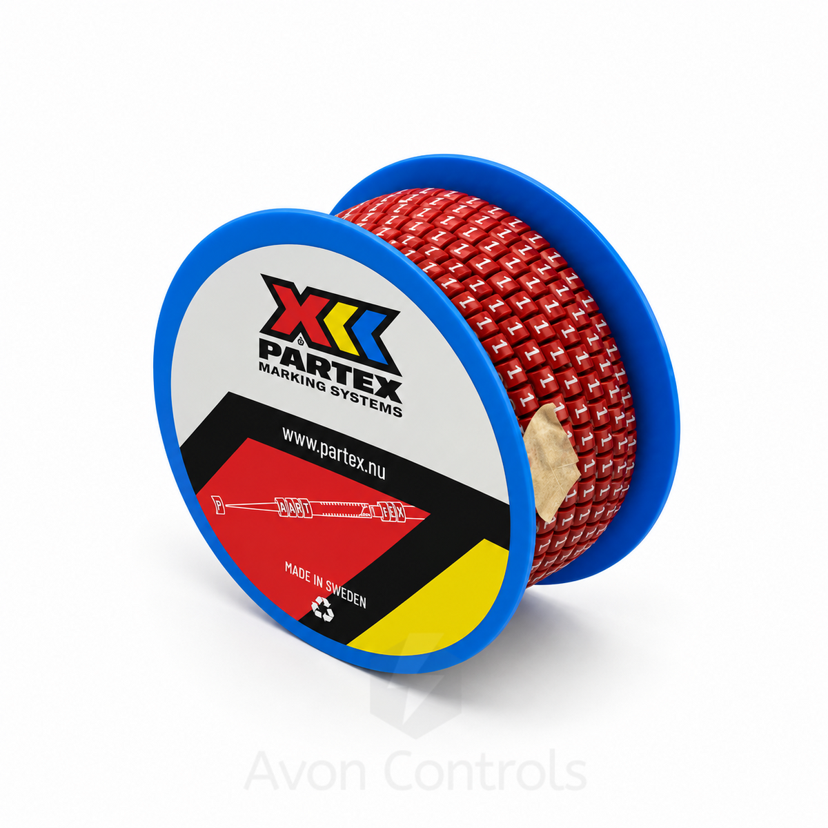 Bag of 200 - Colour Coded Cable Marker - Number 2 - Red