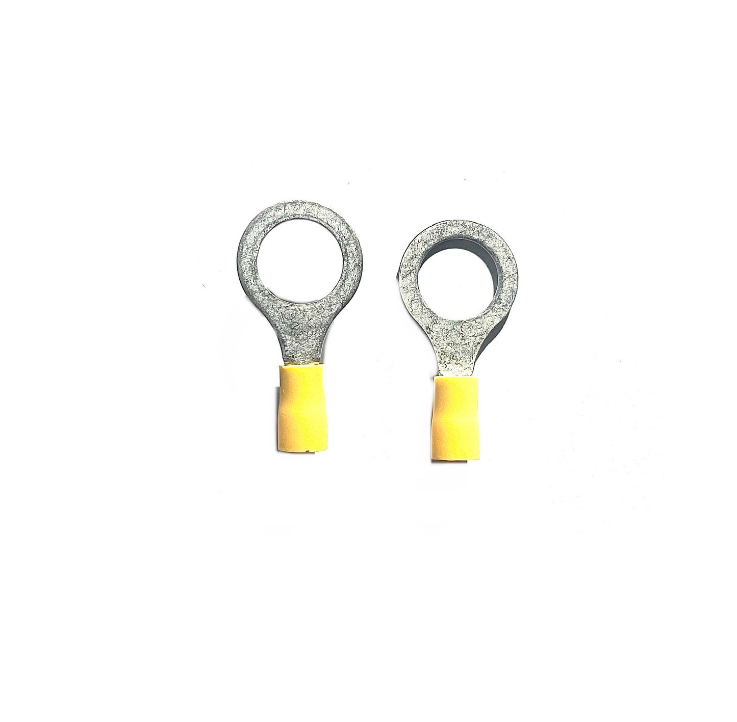 M12 - Ring Terminals - 12mm - Yellow - Pack of 100