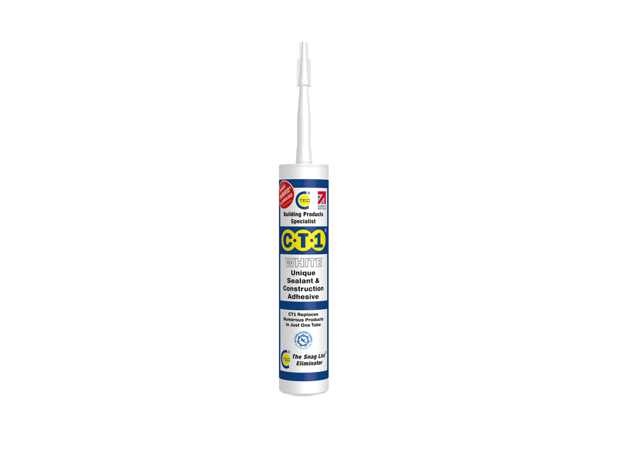 CT1 - Sealant and Adhesive - Avail;able in Black, White, Clear, Grey, Brown and Beige