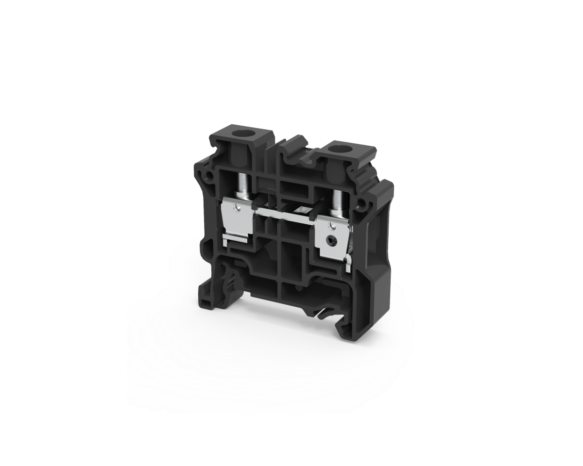 Connectwell CY10BK, 10 mm², Feed-through terminal block, Black