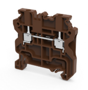 Connectwell CY2.5BR, 2.5 mm², Feed-through terminal block, Brown