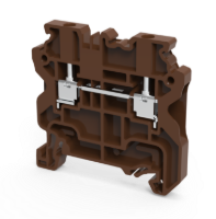 Connectwell CY2.5BR, 2.5 mm², Feed-through terminal block, Brown