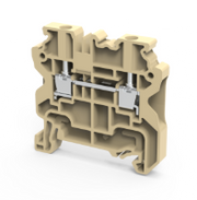 Connectwell CY4BG, 4 mm², Feed-through terminal block, Beige