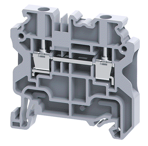 Connectwell CY4EX, 4 mm², Feed-through terminal block, Grey, For Ex e applications