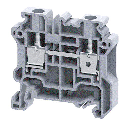 Connectwell CY6, 6 mm², Feed-through terminal block, Grey